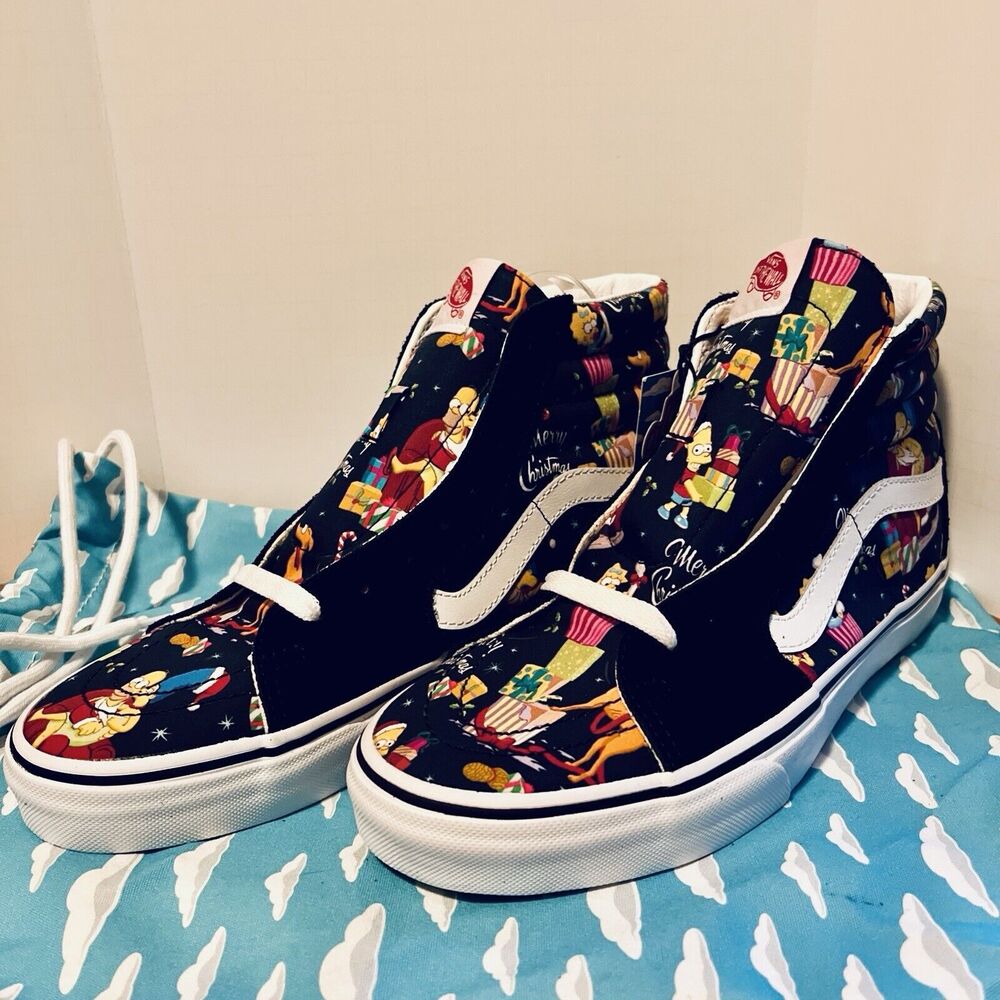 Vans x The Simpsons 2020 Christmas Sk8 Hi M 8 W 9.5 Limited Special Edition Rare